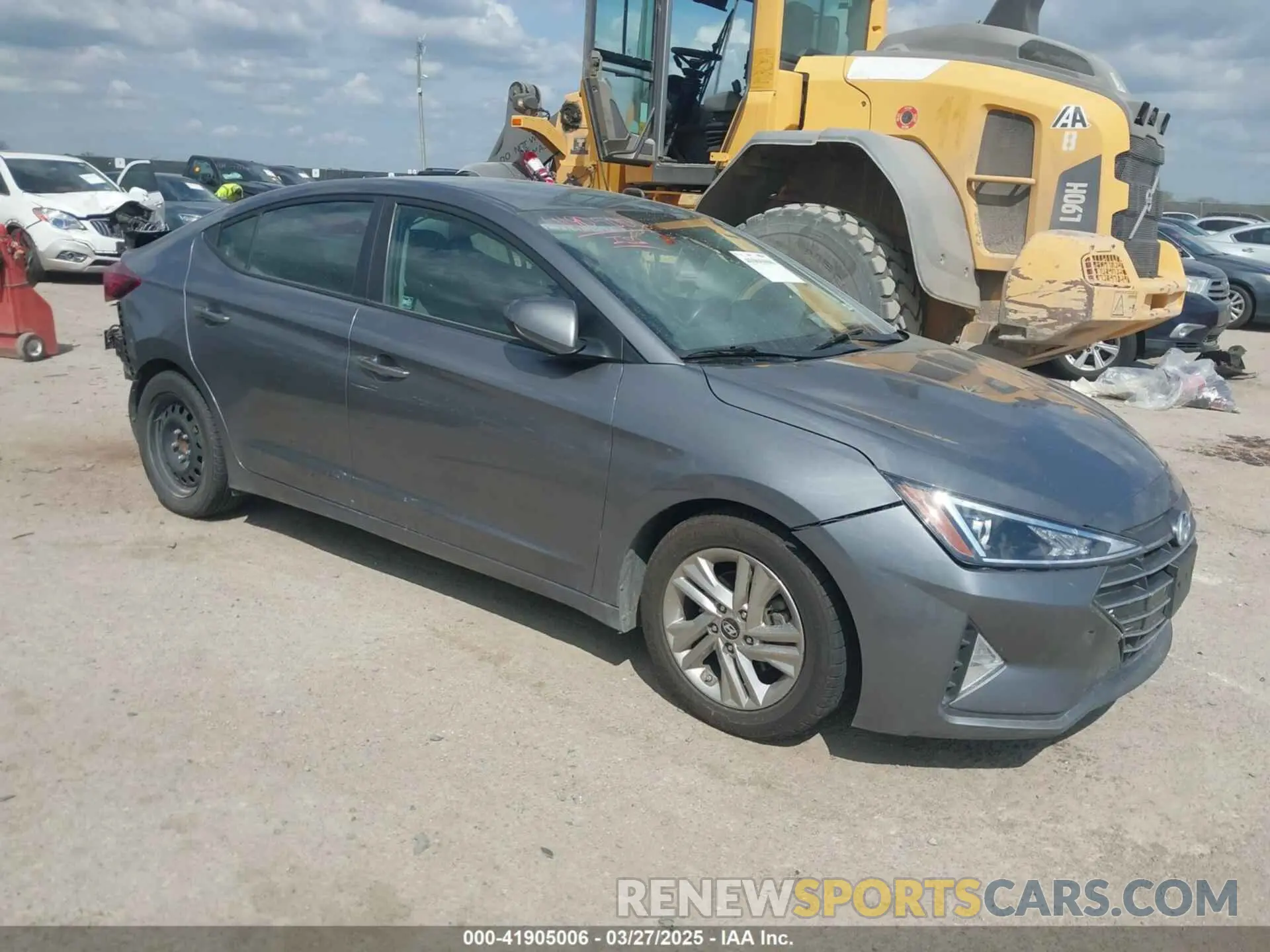 1 Photograph of a damaged car 5NPD84LF6KH480049 HYUNDAI ELANTRA 2019