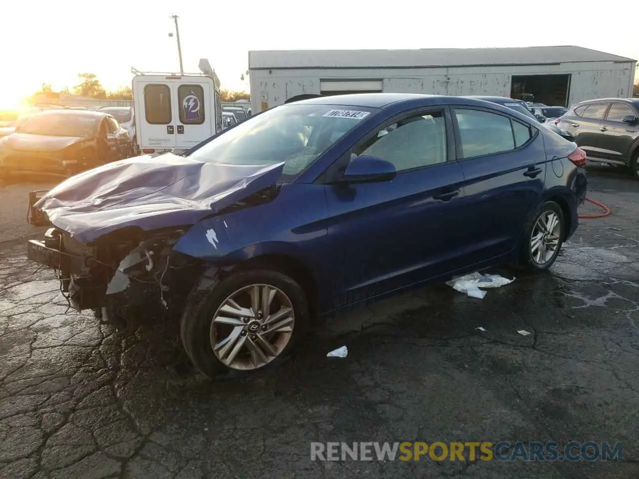 1 Photograph of a damaged car 5NPD84LF6KH481217 HYUNDAI ELANTRA 2019