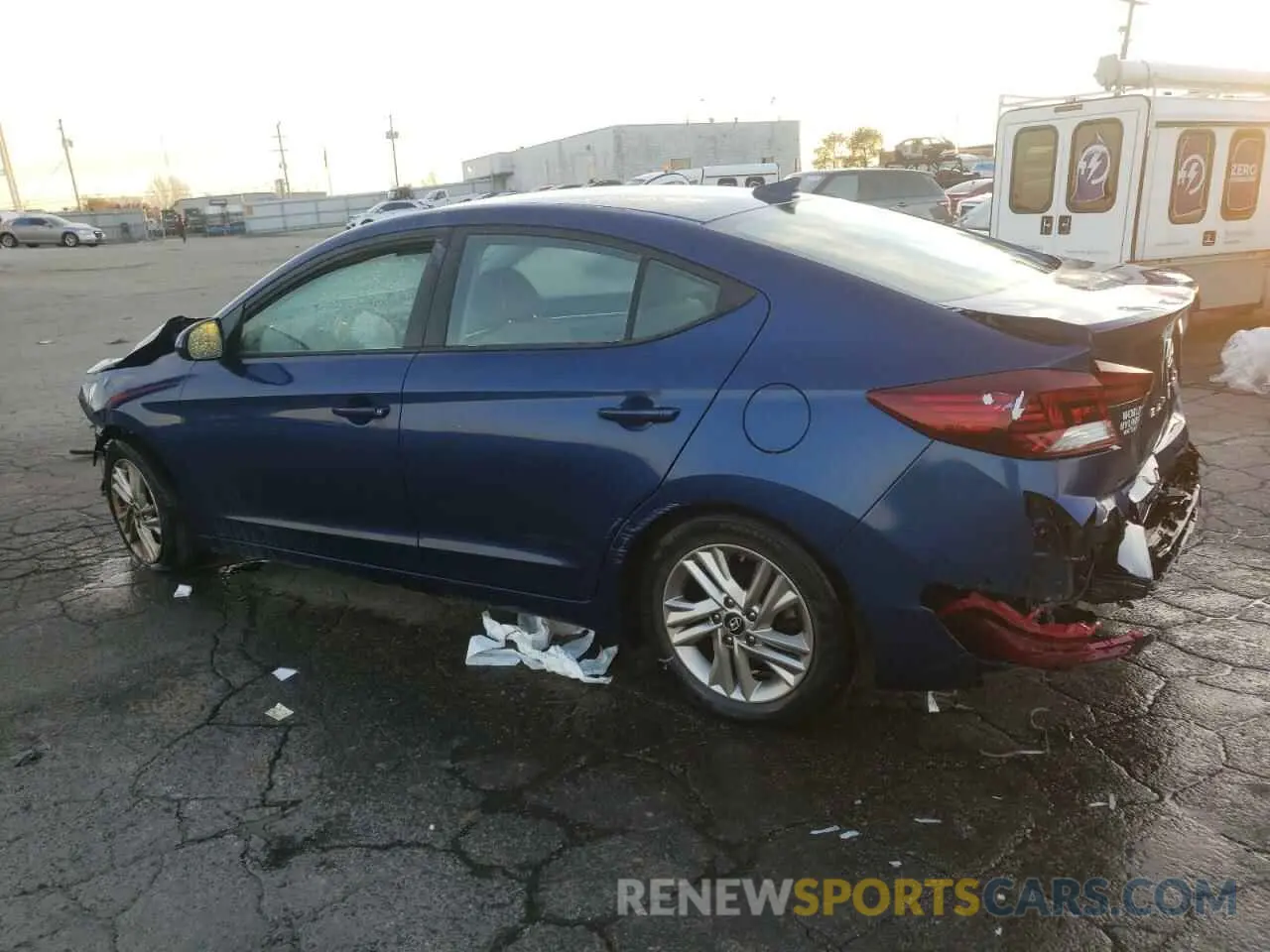 2 Photograph of a damaged car 5NPD84LF6KH481217 HYUNDAI ELANTRA 2019