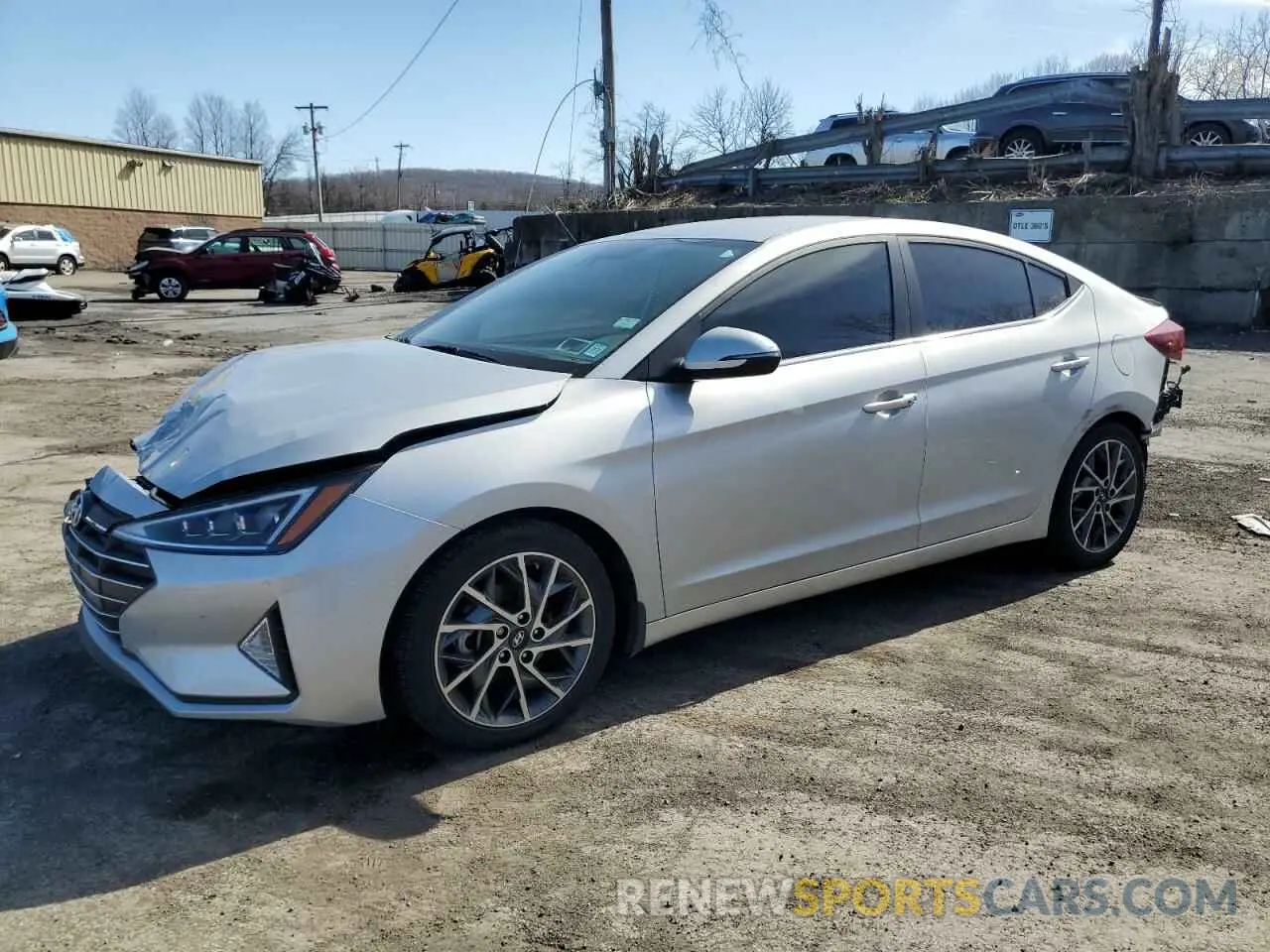 1 Photograph of a damaged car 5NPD84LF6KH484778 HYUNDAI ELANTRA 2019