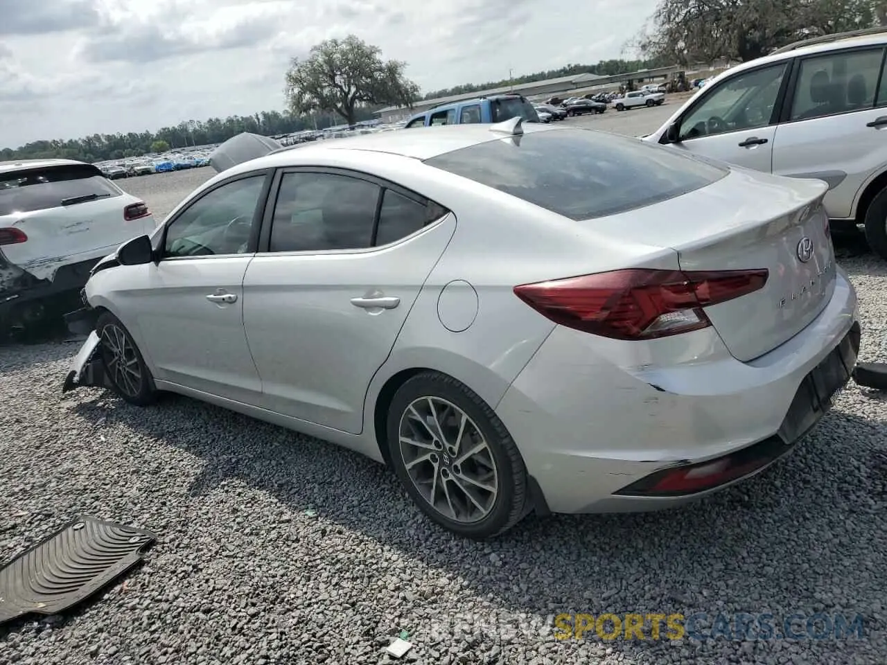2 Photograph of a damaged car 5NPD84LF6KH488796 HYUNDAI ELANTRA 2019