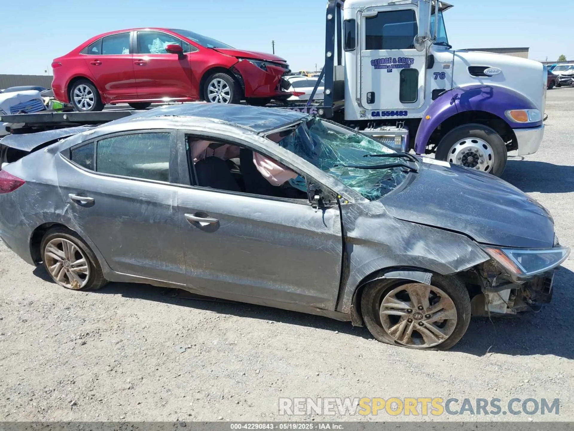 14 Photograph of a damaged car 5NPD84LF6KH489088 HYUNDAI ELANTRA 2019