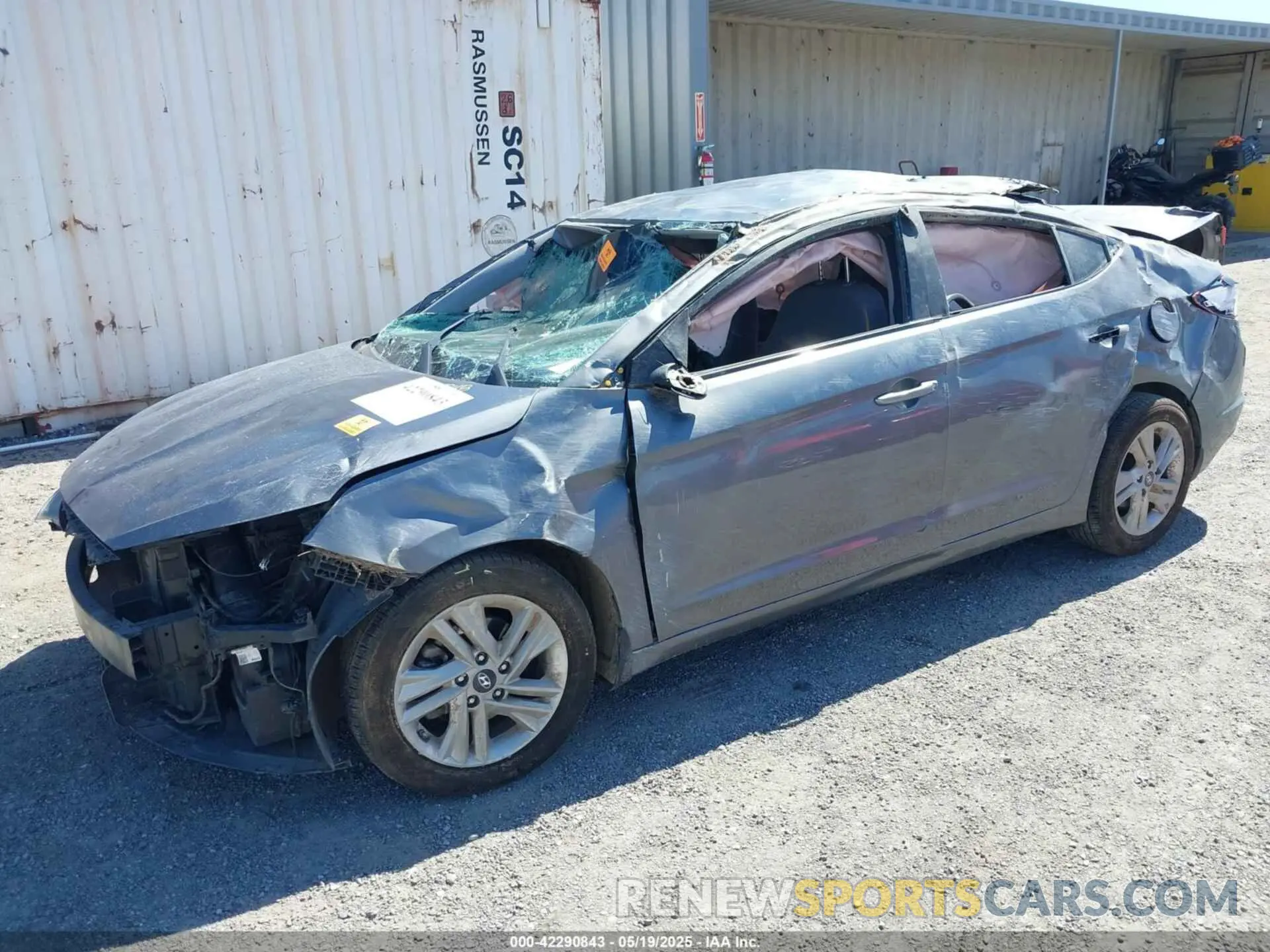 2 Photograph of a damaged car 5NPD84LF6KH489088 HYUNDAI ELANTRA 2019