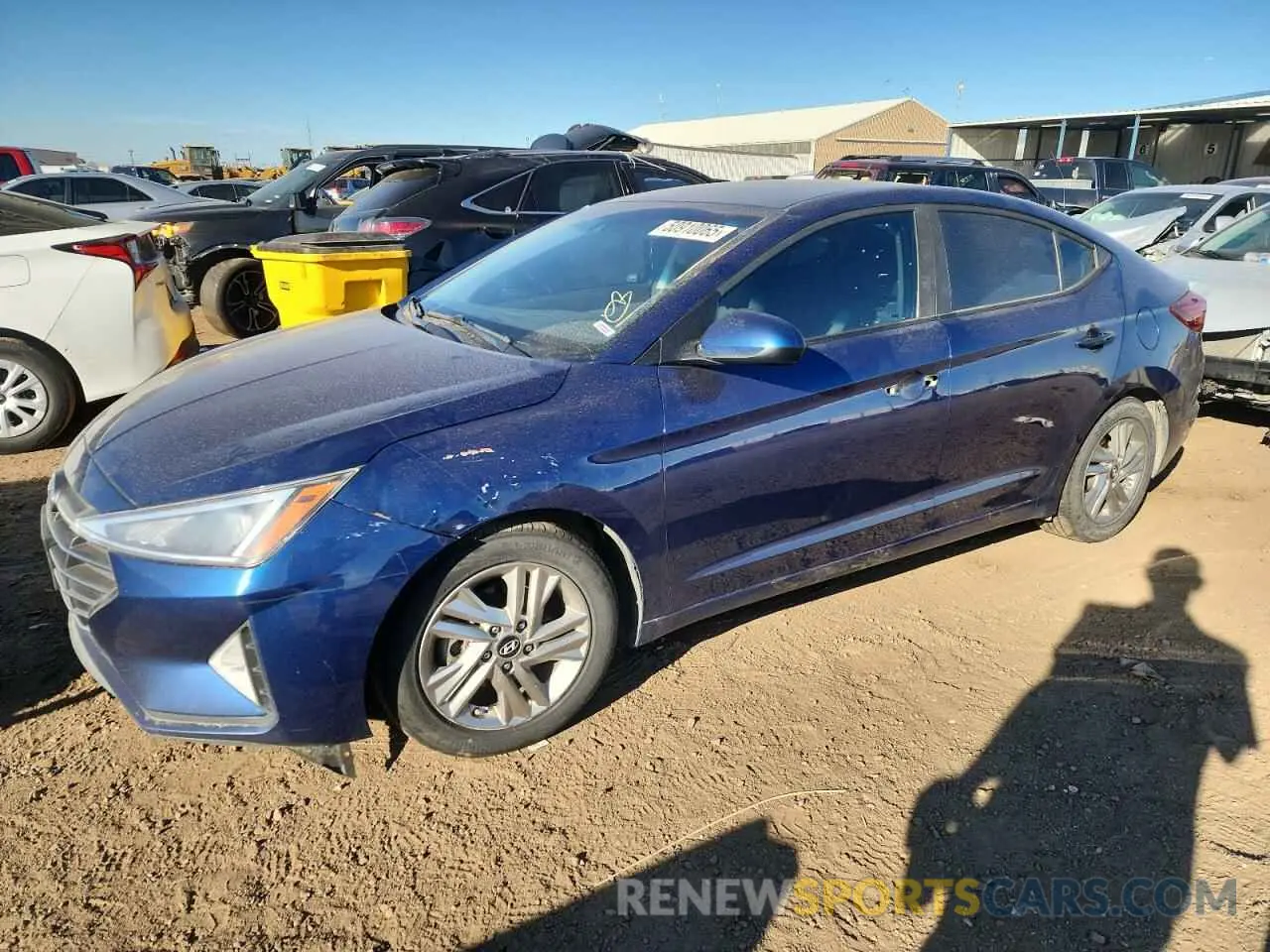 1 Photograph of a damaged car 5NPD84LF7KH410821 HYUNDAI ELANTRA 2019