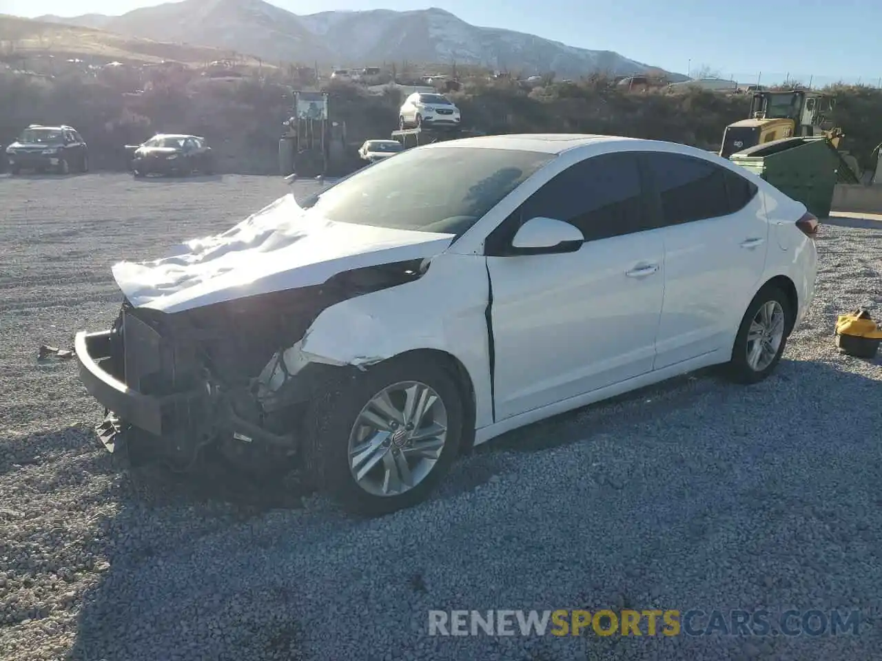 1 Photograph of a damaged car 5NPD84LF7KH415288 HYUNDAI ELANTRA 2019