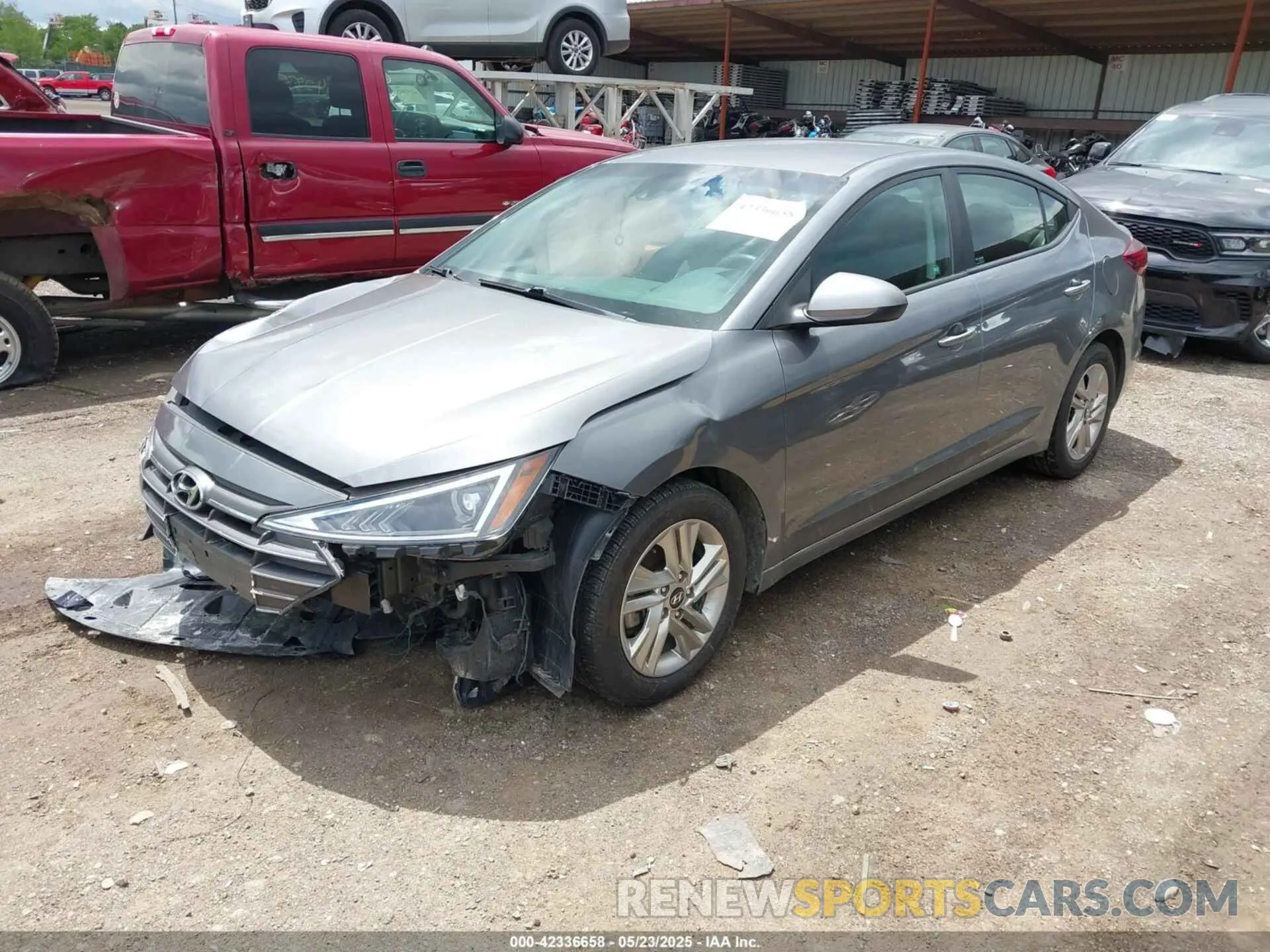 2 Photograph of a damaged car 5NPD84LF7KH422483 HYUNDAI ELANTRA 2019
