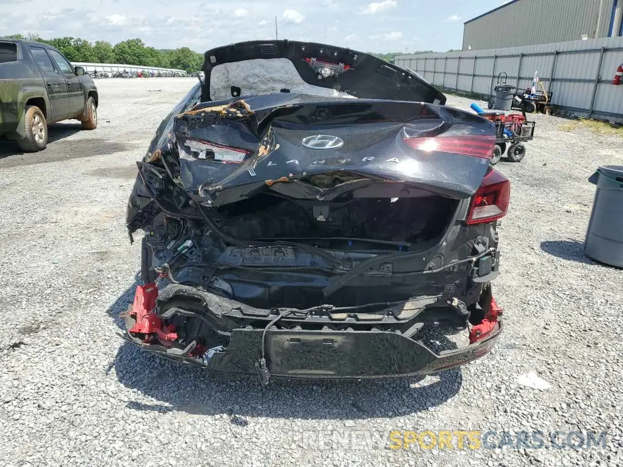 6 Photograph of a damaged car 5NPD84LF7KH422824 HYUNDAI ELANTRA 2019