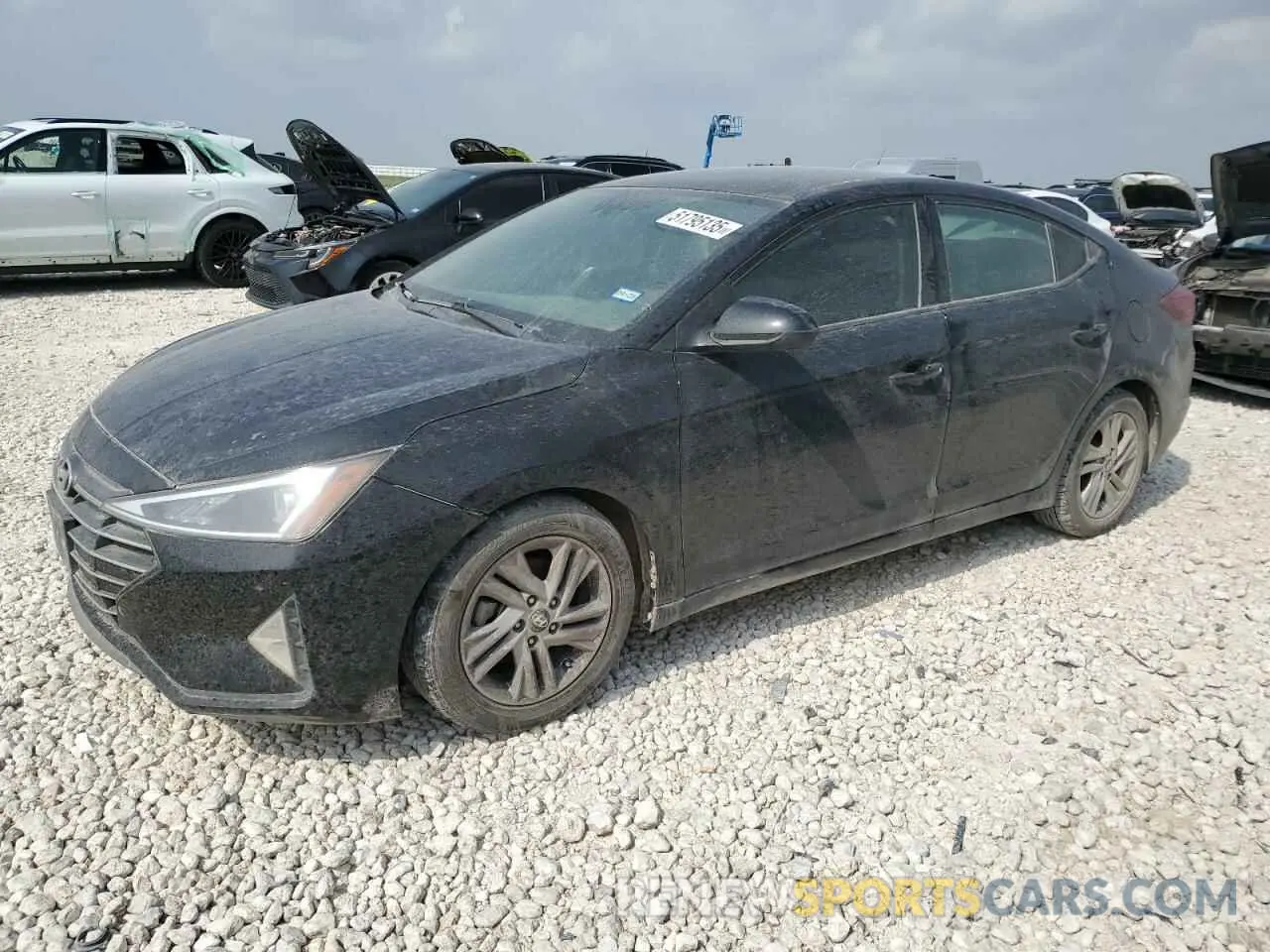 1 Photograph of a damaged car 5NPD84LF7KH437873 HYUNDAI ELANTRA 2019