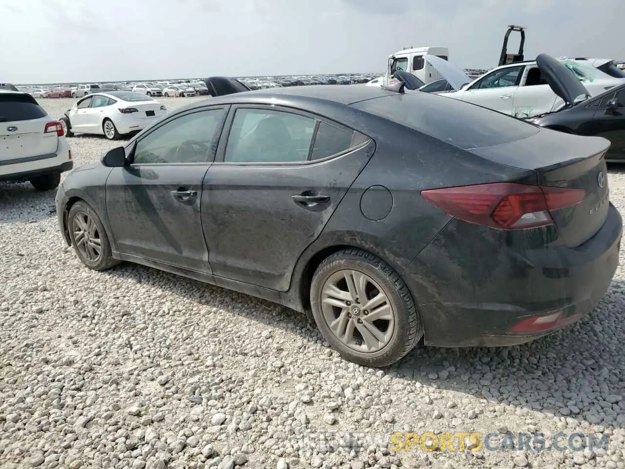 2 Photograph of a damaged car 5NPD84LF7KH437873 HYUNDAI ELANTRA 2019