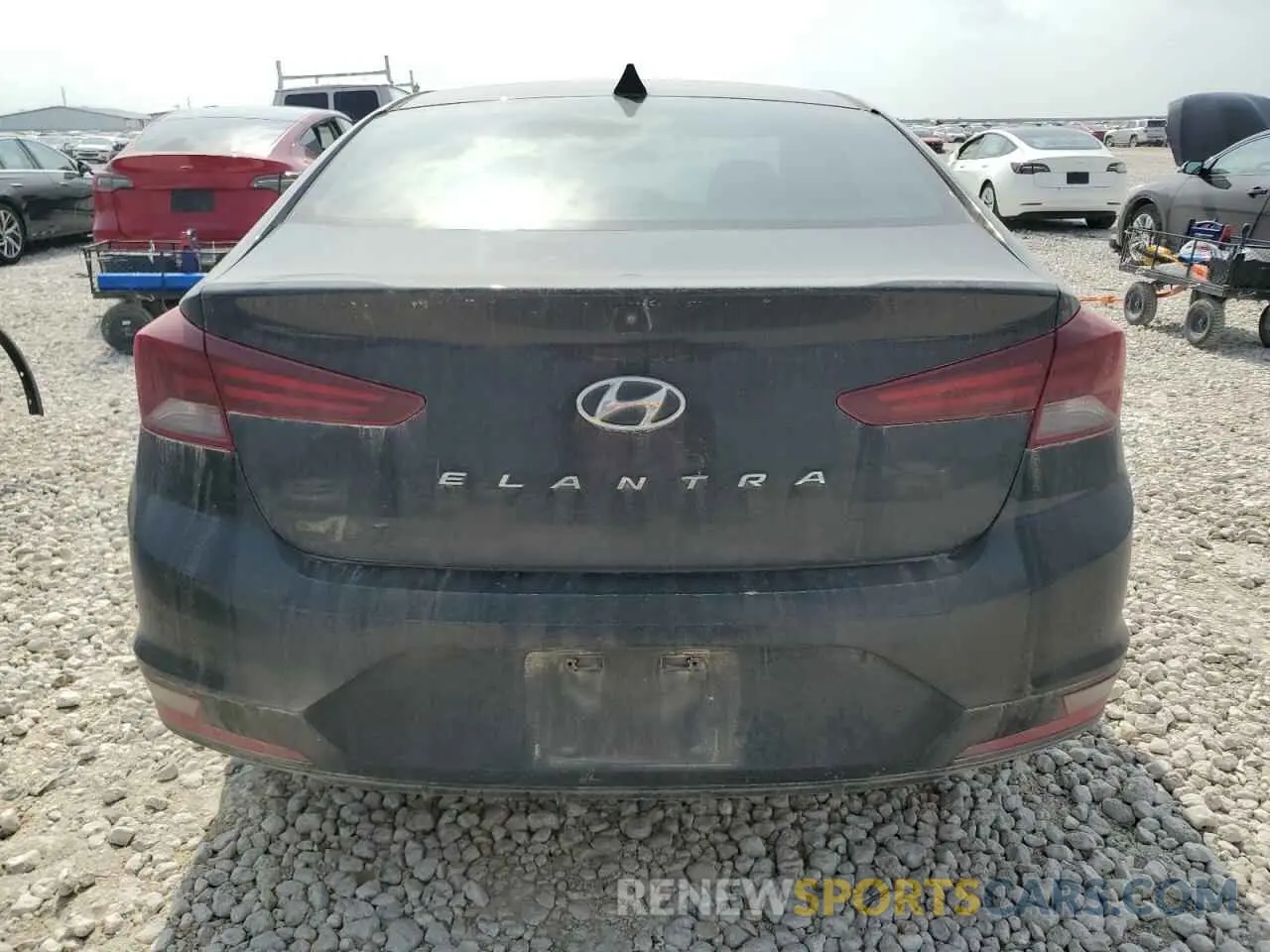 6 Photograph of a damaged car 5NPD84LF7KH437873 HYUNDAI ELANTRA 2019