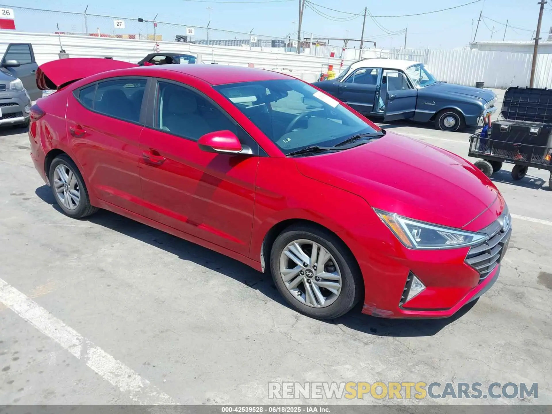1 Photograph of a damaged car 5NPD84LF7KH452406 HYUNDAI ELANTRA 2019