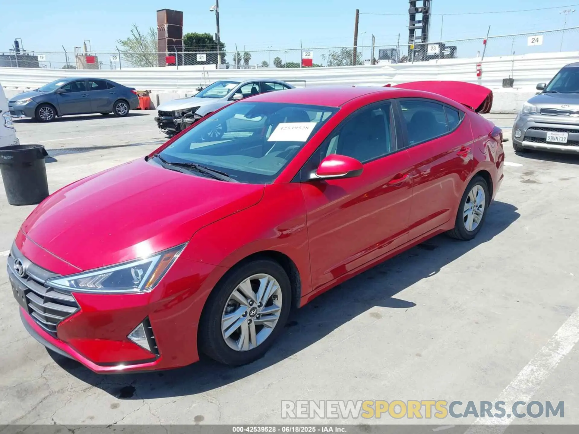 2 Photograph of a damaged car 5NPD84LF7KH452406 HYUNDAI ELANTRA 2019