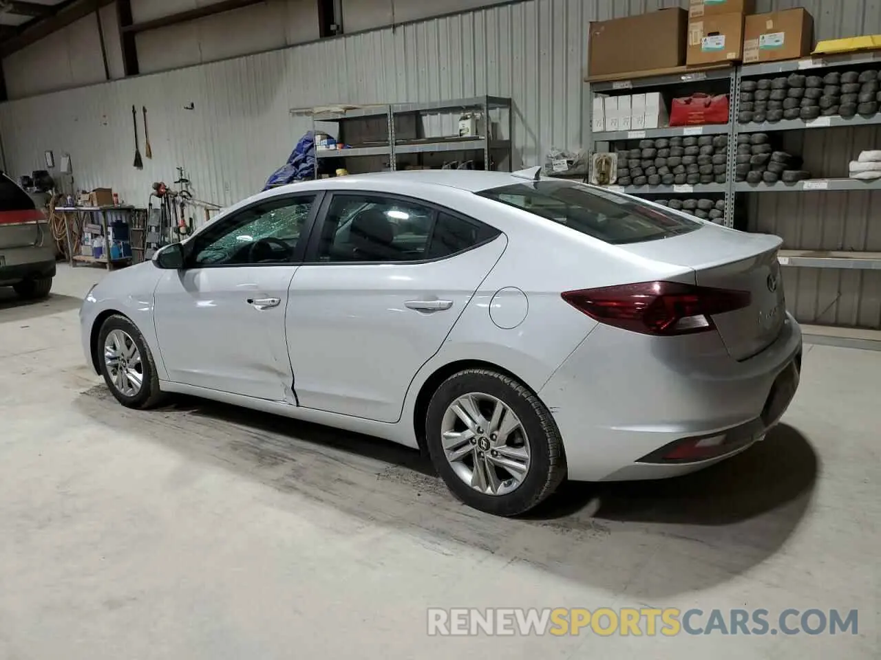 2 Photograph of a damaged car 5NPD84LF7KH461235 HYUNDAI ELANTRA 2019