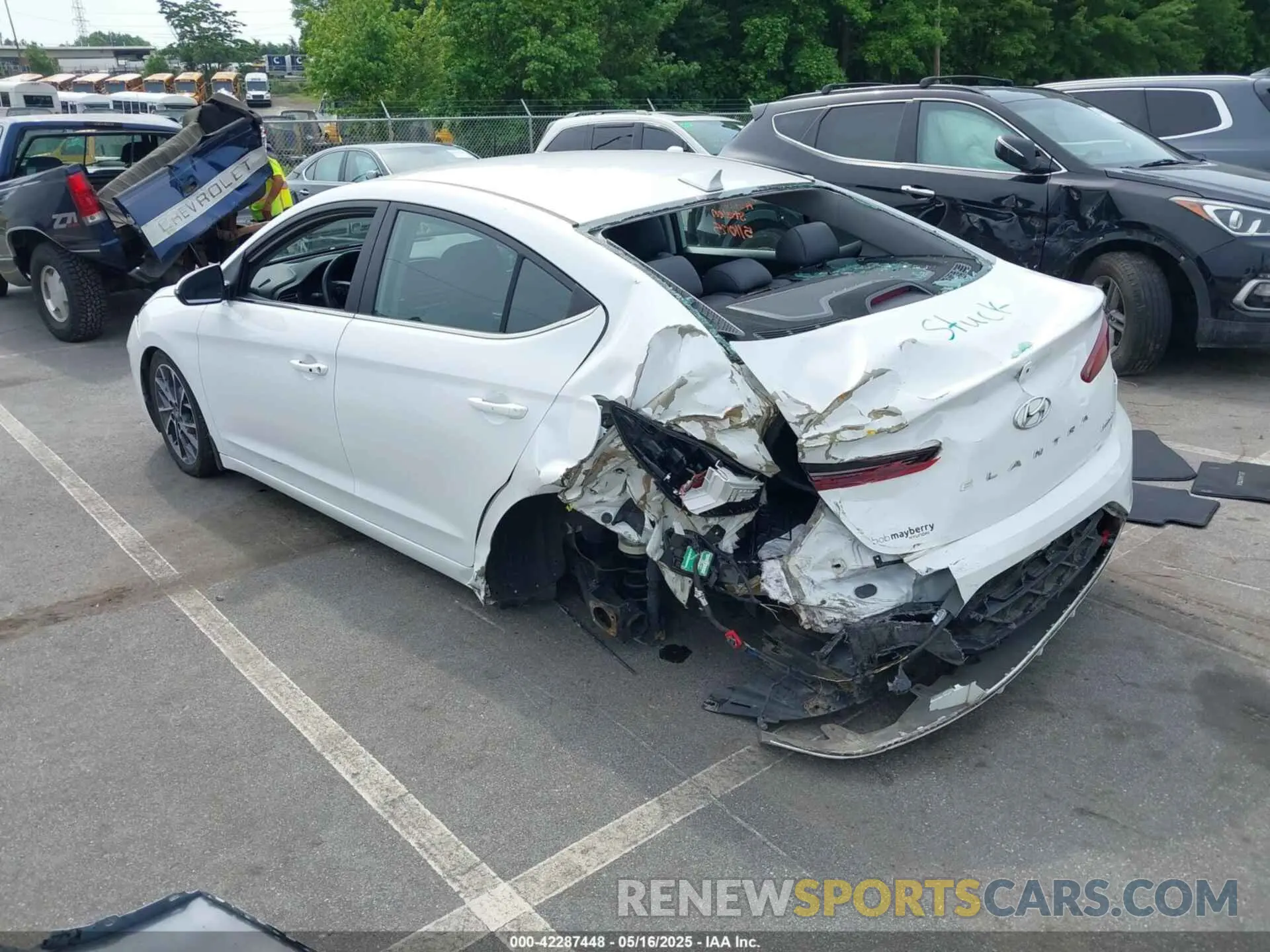 3 Photograph of a damaged car 5NPD84LF7KH474535 HYUNDAI ELANTRA 2019