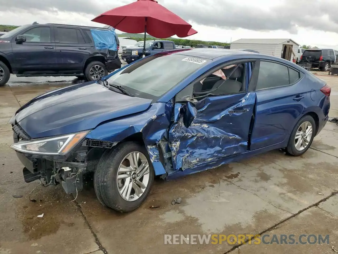1 Photograph of a damaged car 5NPD84LF8KH403229 HYUNDAI ELANTRA 2019
