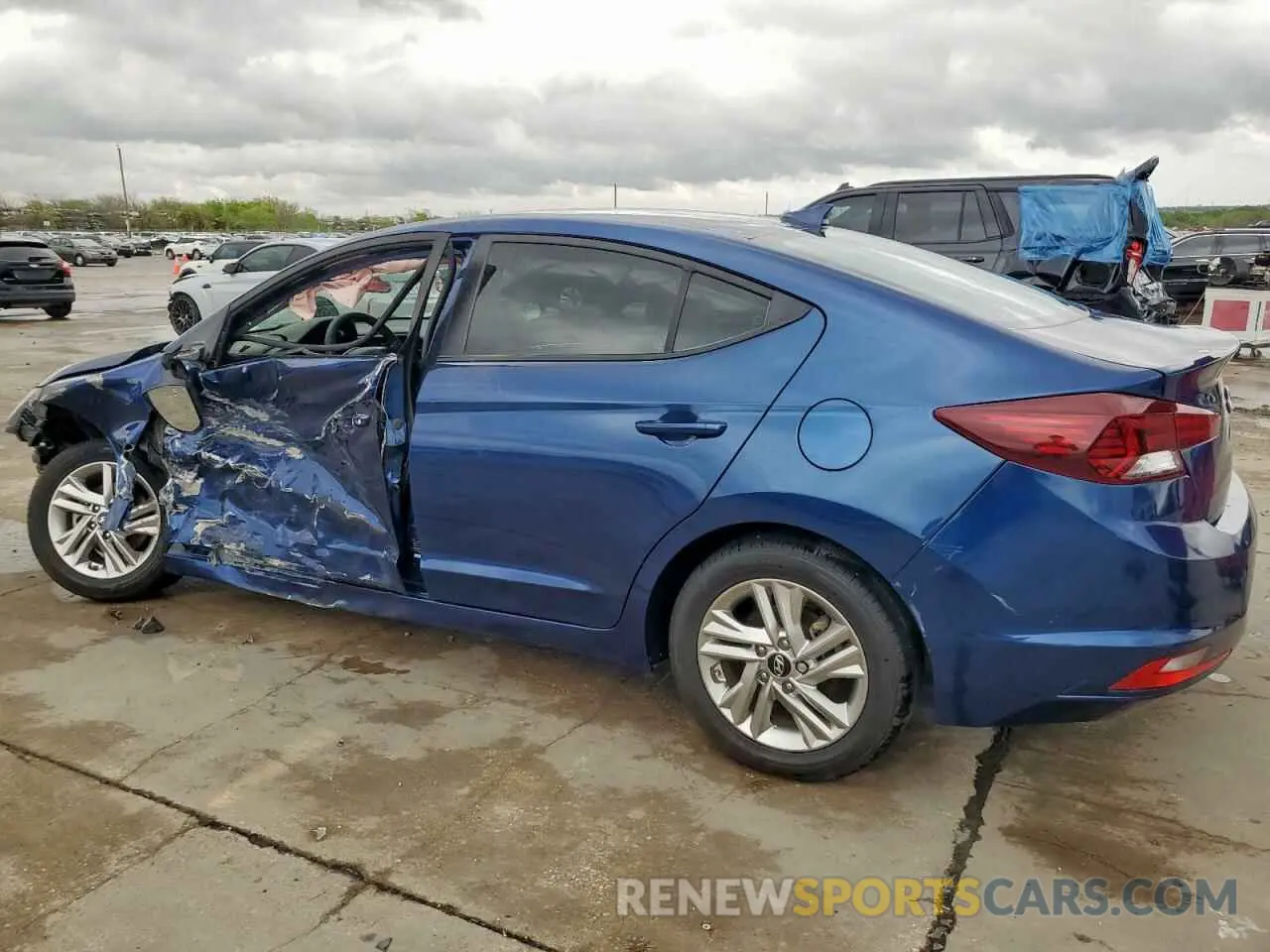 2 Photograph of a damaged car 5NPD84LF8KH403229 HYUNDAI ELANTRA 2019