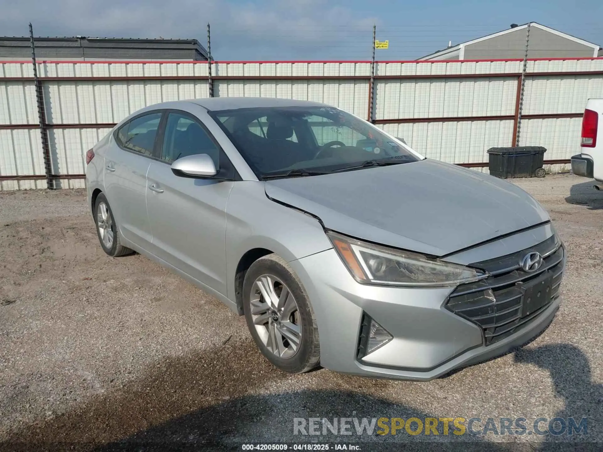1 Photograph of a damaged car 5NPD84LF8KH404381 HYUNDAI ELANTRA 2019