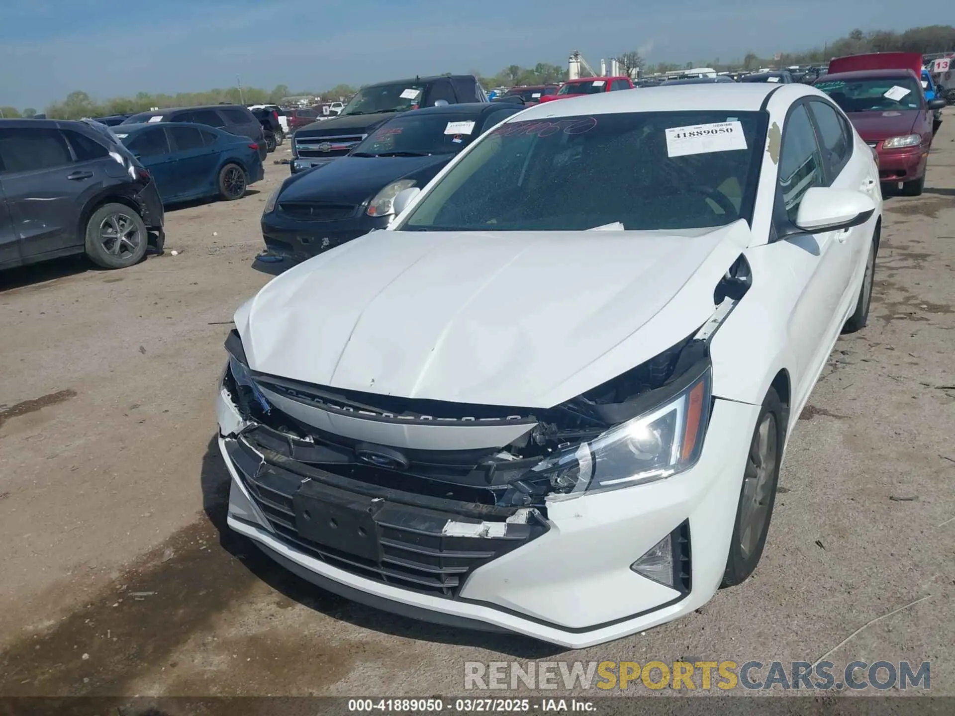 2 Photograph of a damaged car 5NPD84LF8KH408575 HYUNDAI ELANTRA 2019