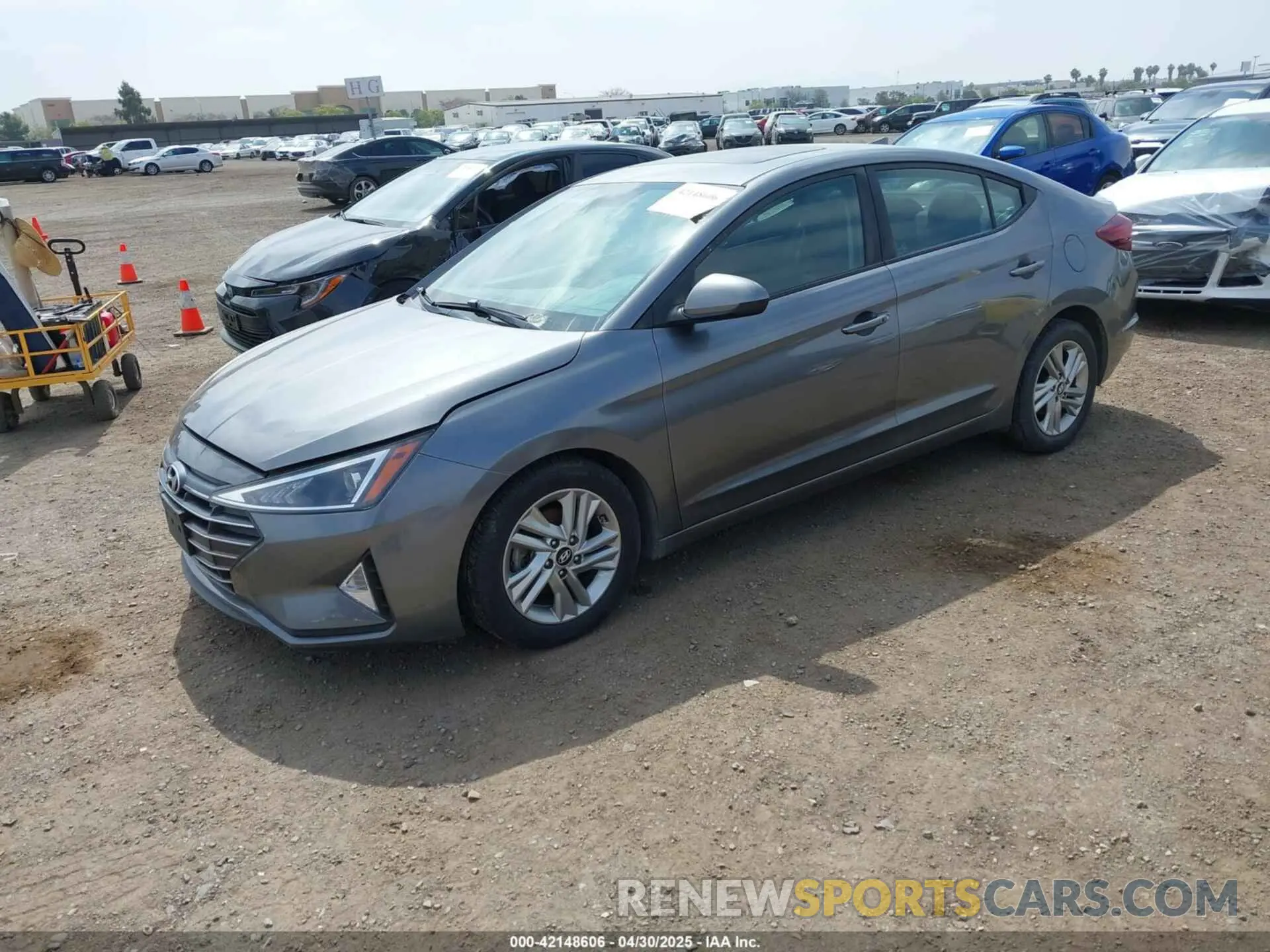 2 Photograph of a damaged car 5NPD84LF8KH414733 HYUNDAI ELANTRA 2019