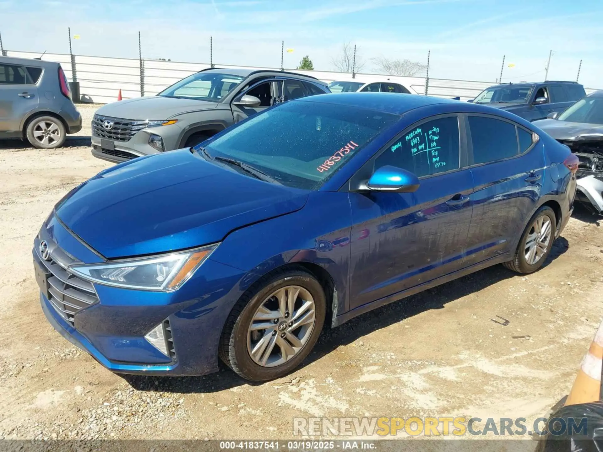 2 Photograph of a damaged car 5NPD84LF8KH420290 HYUNDAI ELANTRA 2019