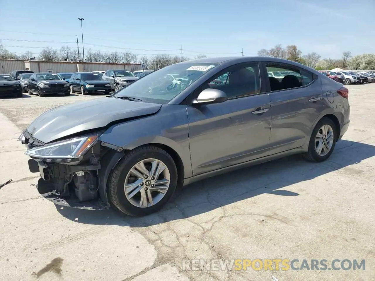 1 Photograph of a damaged car 5NPD84LF8KH422959 HYUNDAI ELANTRA 2019