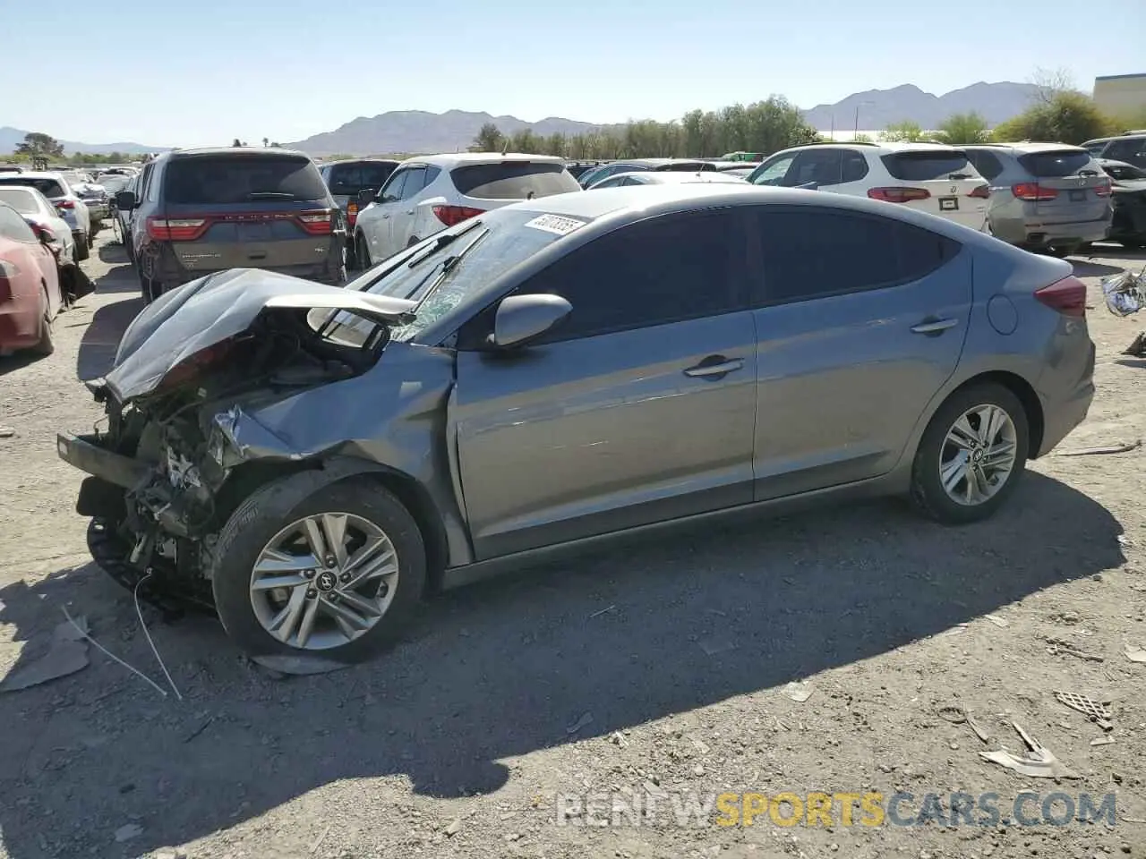 1 Photograph of a damaged car 5NPD84LF8KH423531 HYUNDAI ELANTRA 2019