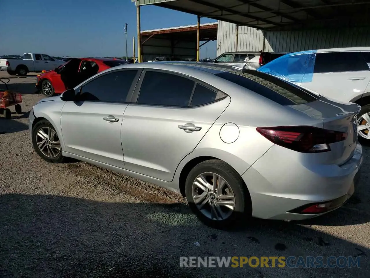 2 Photograph of a damaged car 5NPD84LF8KH443052 HYUNDAI ELANTRA 2019