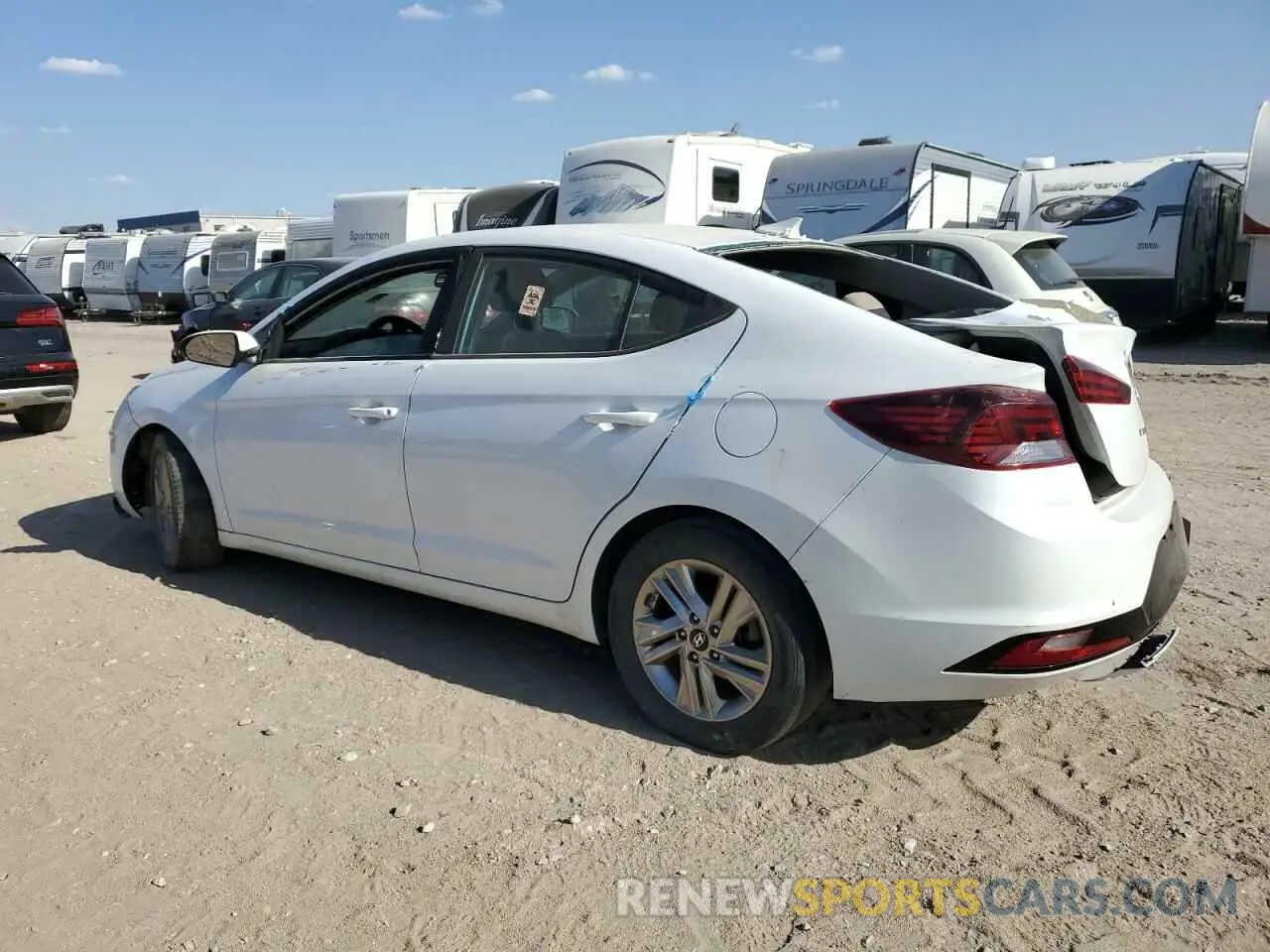 2 Photograph of a damaged car 5NPD84LF8KH460594 HYUNDAI ELANTRA 2019