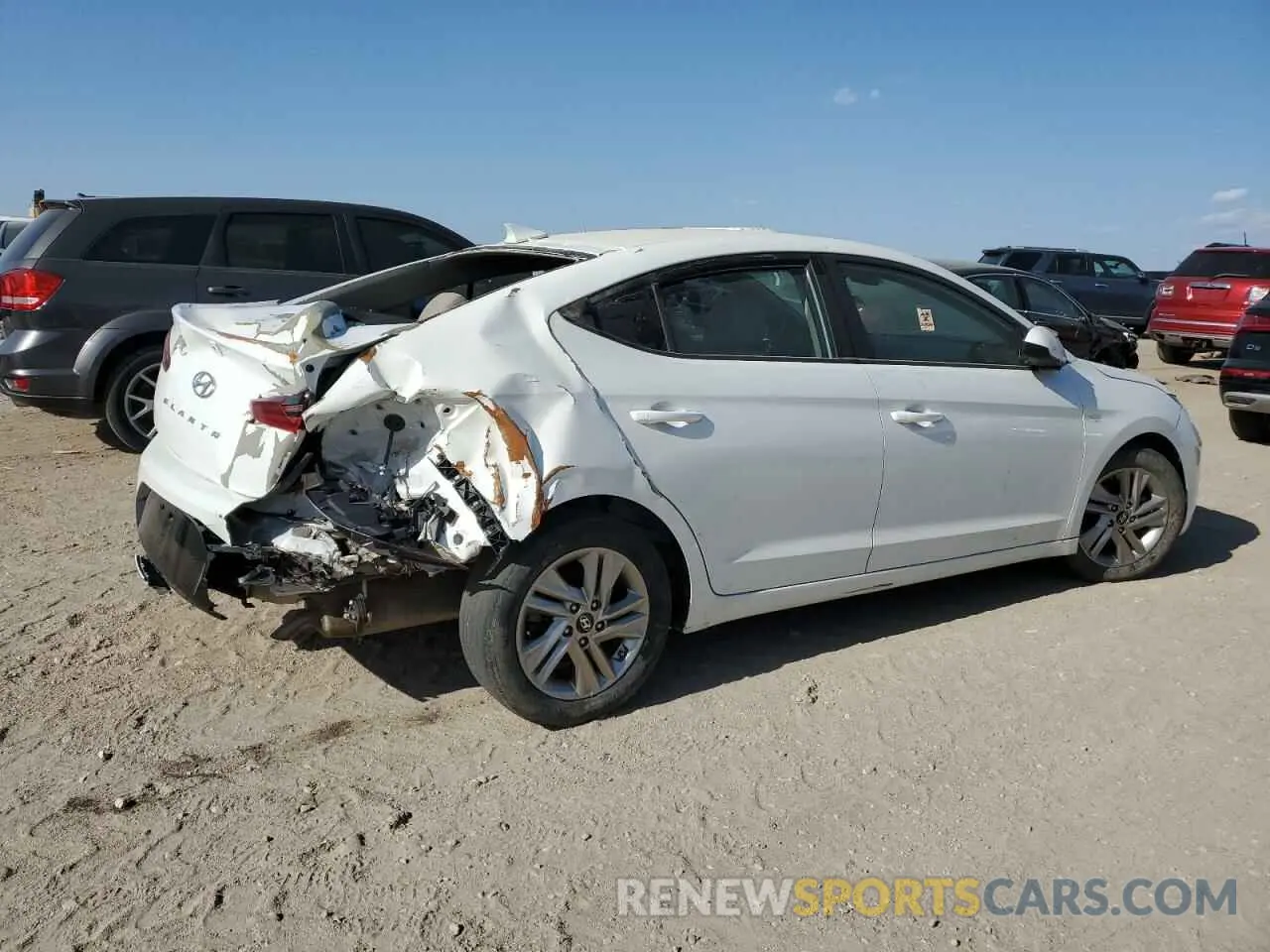 3 Photograph of a damaged car 5NPD84LF8KH460594 HYUNDAI ELANTRA 2019