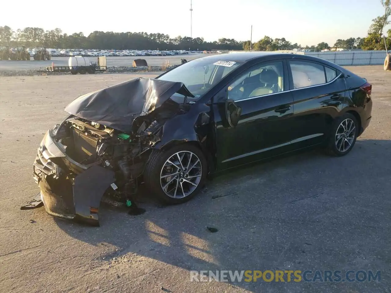 1 Photograph of a damaged car 5NPD84LF8KH463964 HYUNDAI ELANTRA 2019