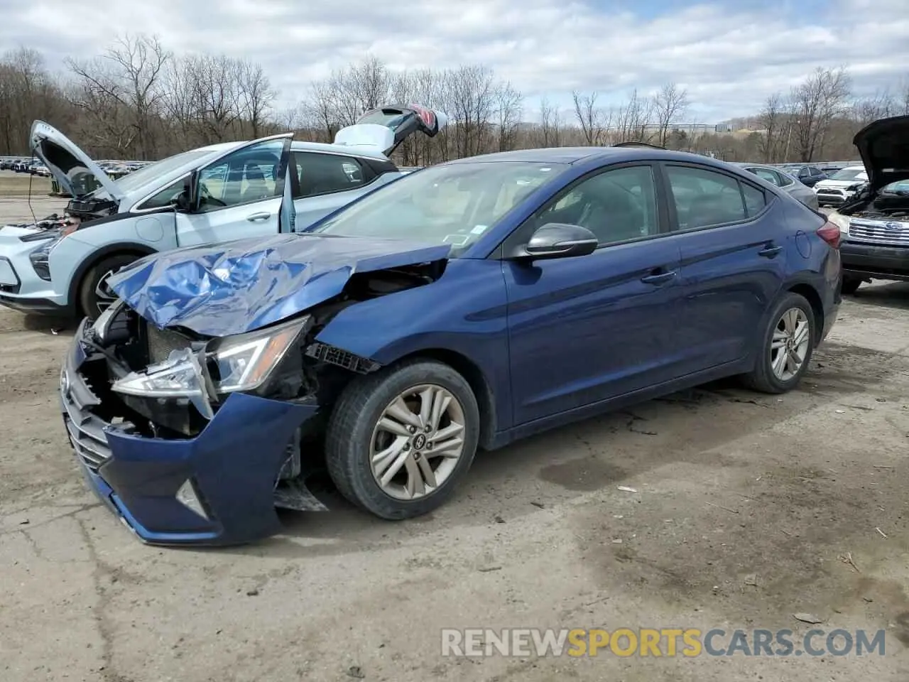 1 Photograph of a damaged car 5NPD84LF8KH473703 HYUNDAI ELANTRA 2019