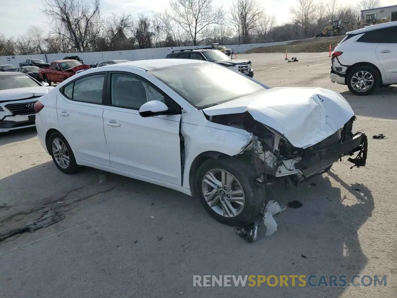 4 Photograph of a damaged car 5NPD84LF9KH412179 HYUNDAI ELANTRA 2019