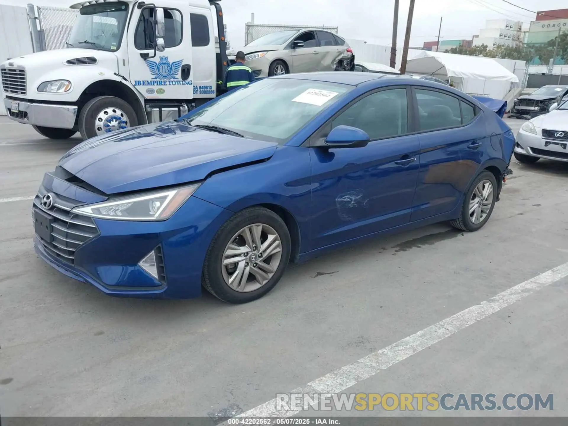 2 Photograph of a damaged car 5NPD84LF9KH436109 HYUNDAI ELANTRA 2019