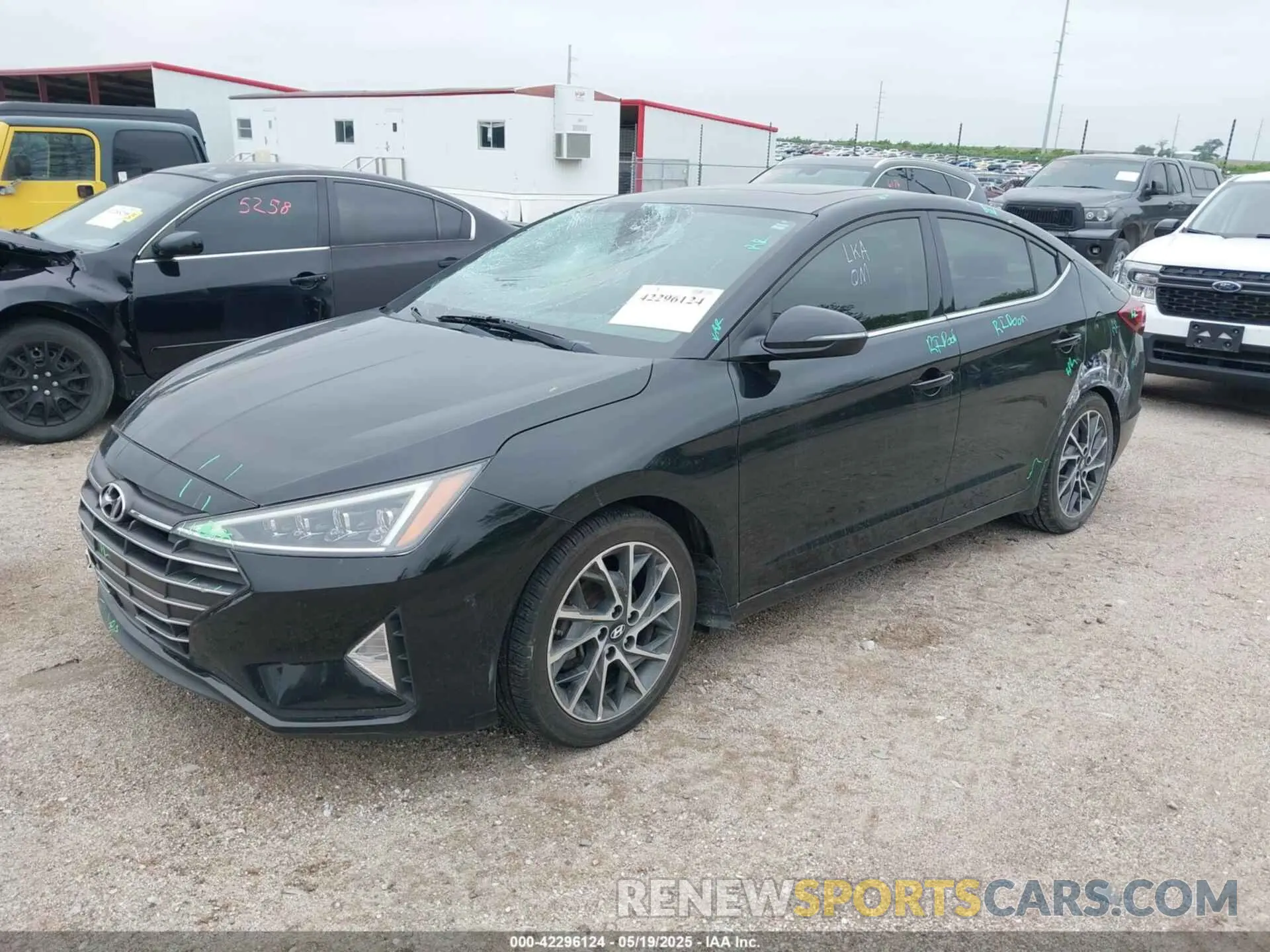 2 Photograph of a damaged car 5NPD84LF9KH449720 HYUNDAI ELANTRA 2019