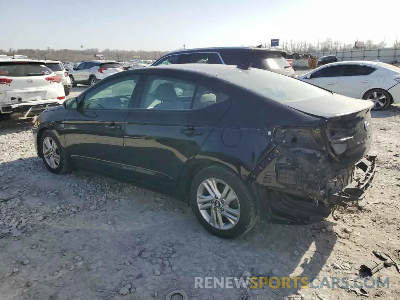 2 Photograph of a damaged car 5NPD84LF9KH453413 HYUNDAI ELANTRA 2019