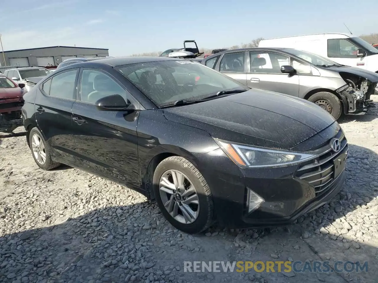 4 Photograph of a damaged car 5NPD84LF9KH453413 HYUNDAI ELANTRA 2019