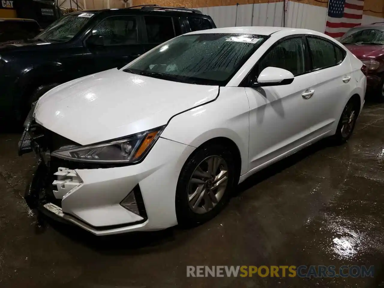 1 Photograph of a damaged car 5NPD84LF9KH462970 HYUNDAI ELANTRA 2019