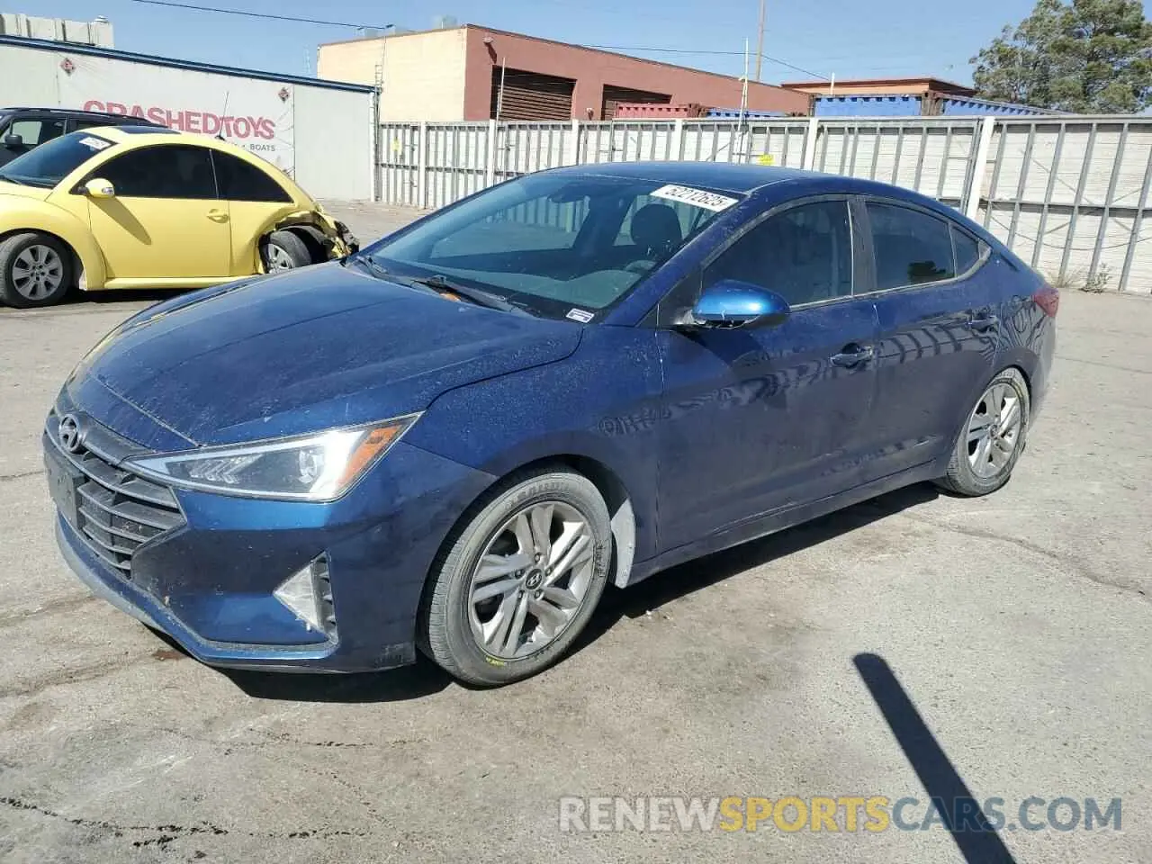 1 Photograph of a damaged car 5NPD84LF9KH469143 HYUNDAI ELANTRA 2019