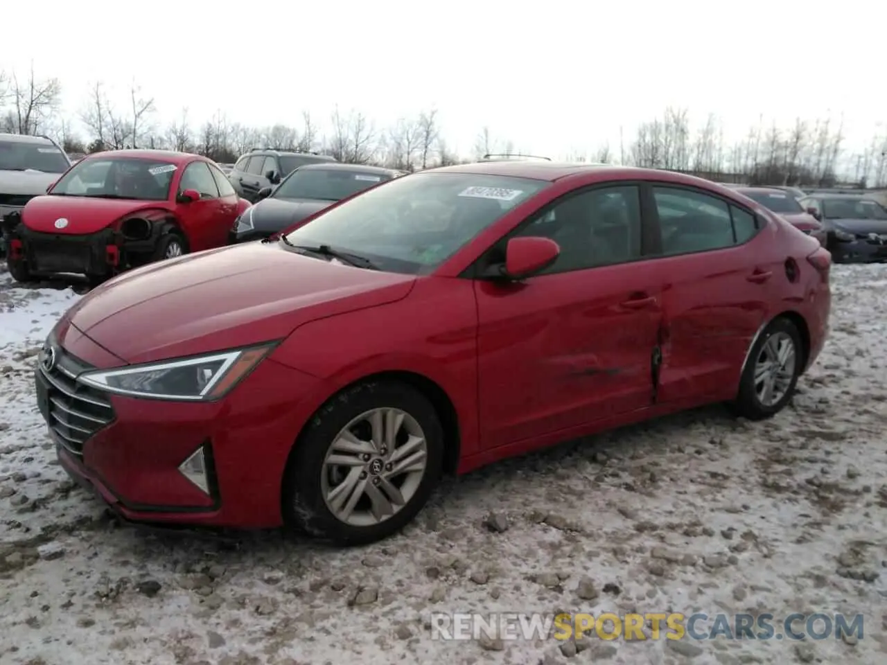 1 Photograph of a damaged car 5NPD84LF9KH469398 HYUNDAI ELANTRA 2019