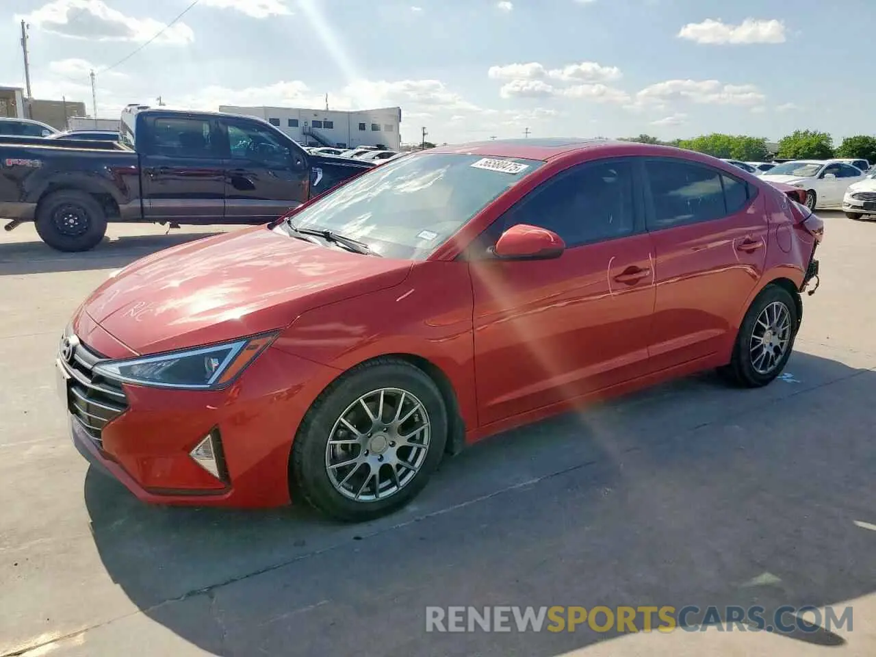 1 Photograph of a damaged car 5NPD84LF9KH481941 HYUNDAI ELANTRA 2019