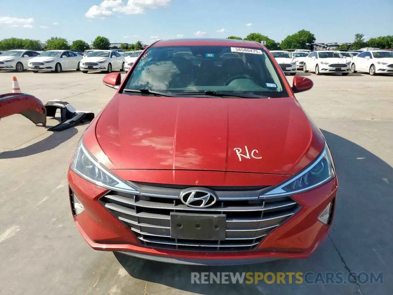 5 Photograph of a damaged car 5NPD84LF9KH481941 HYUNDAI ELANTRA 2019