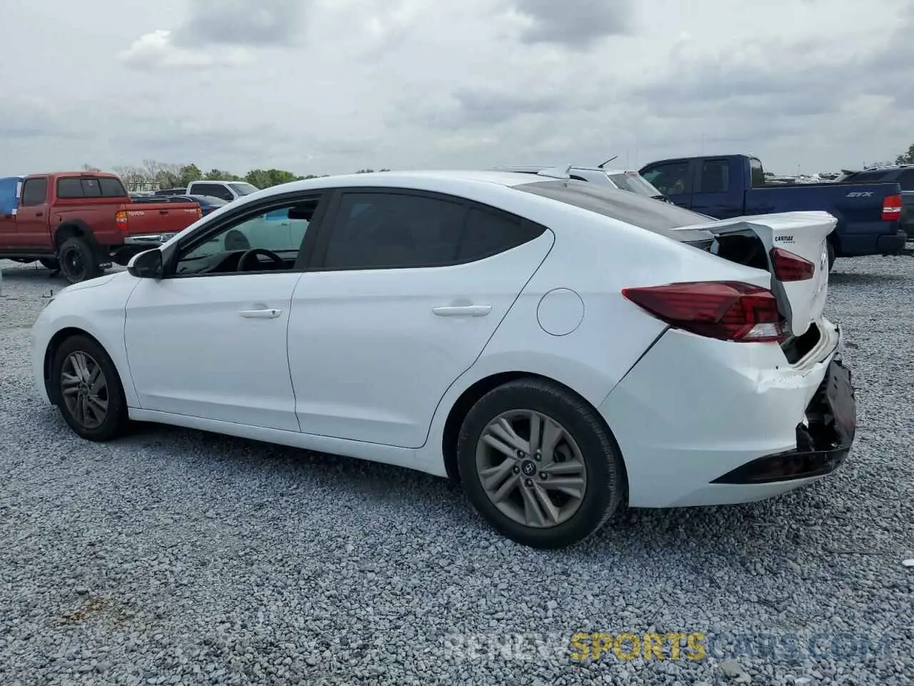 2 Photograph of a damaged car 5NPD84LF9KH489053 HYUNDAI ELANTRA 2019