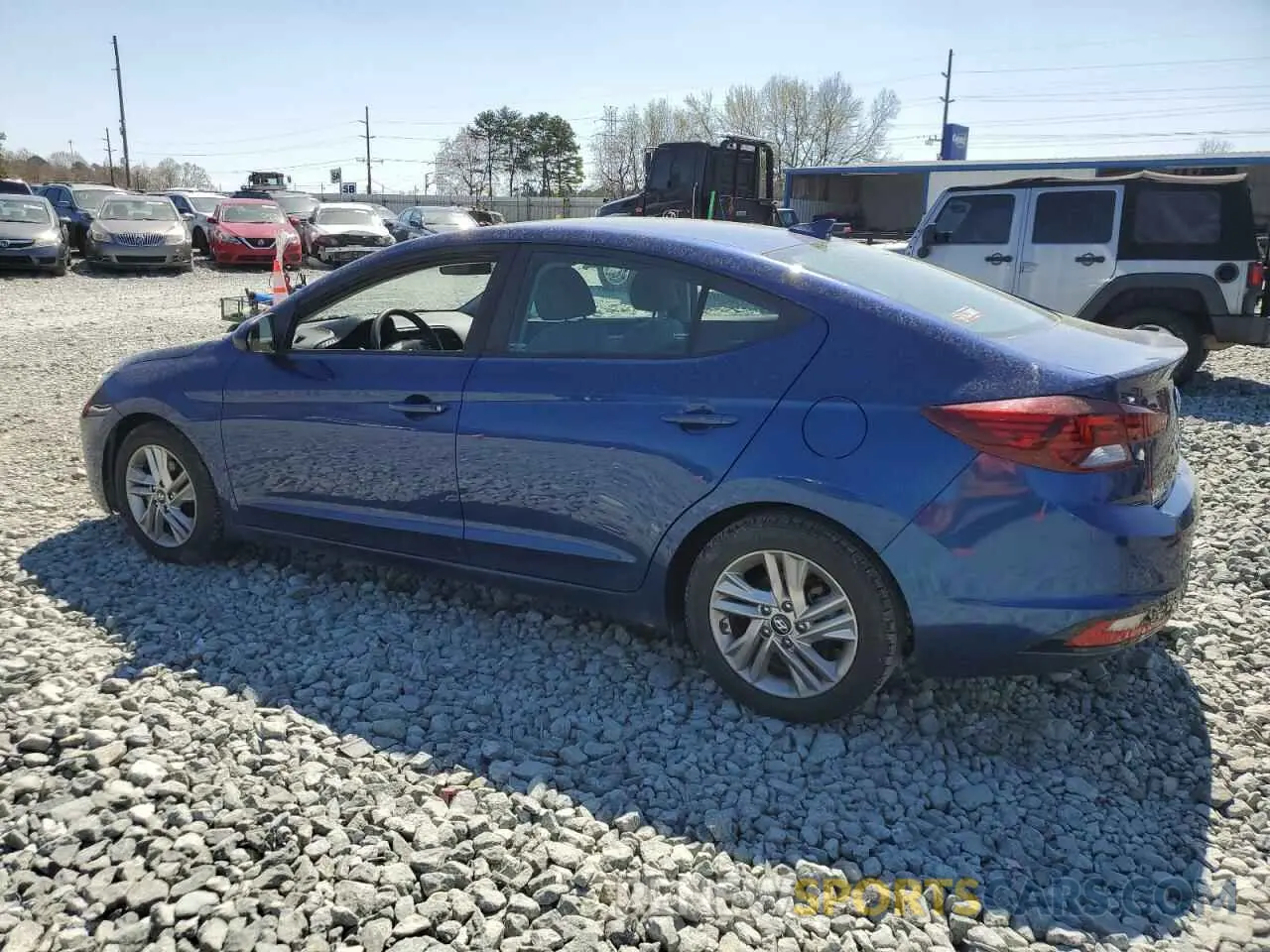 2 Photograph of a damaged car 5NPD84LFXKH408996 HYUNDAI ELANTRA 2019