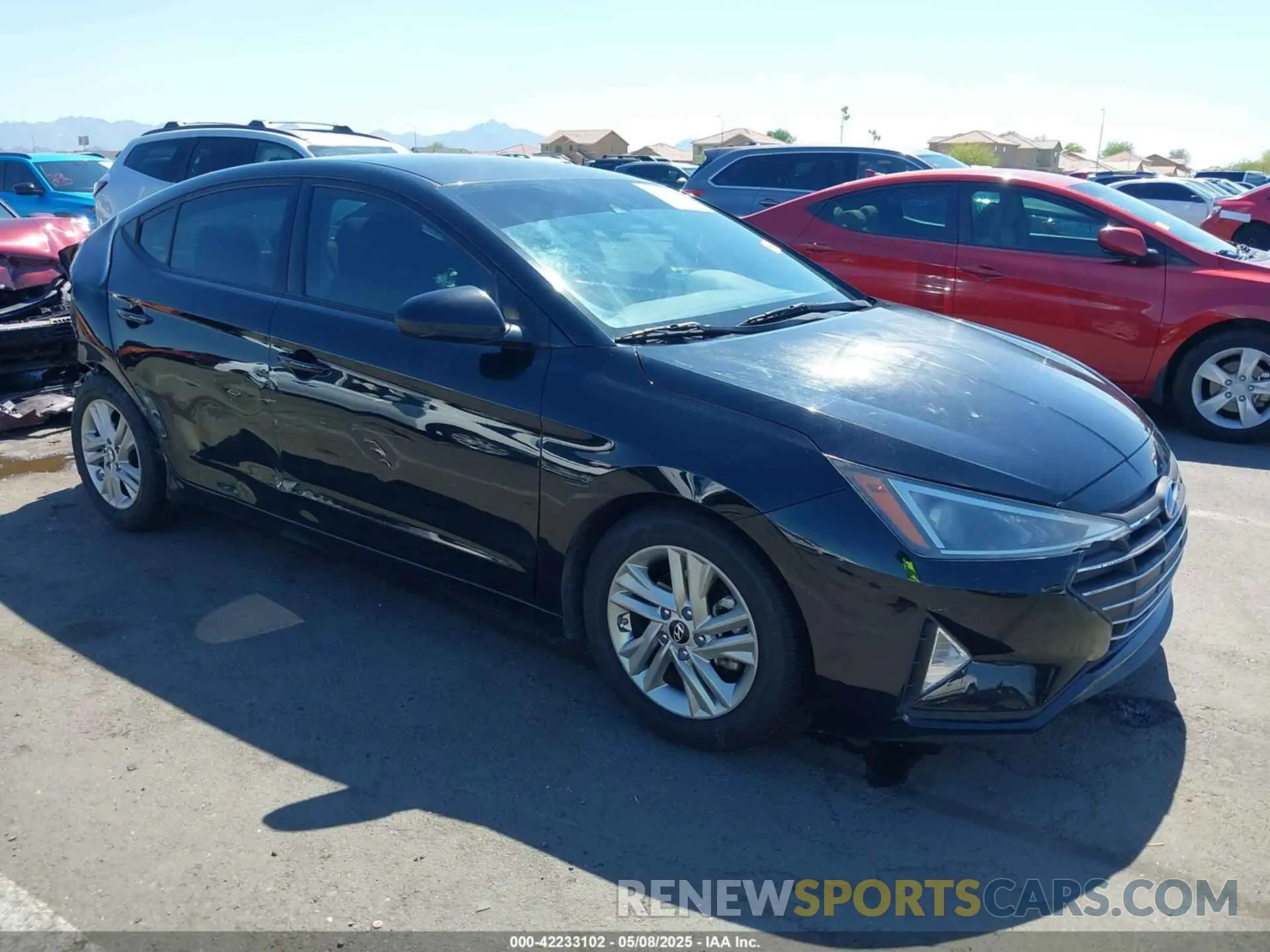 1 Photograph of a damaged car 5NPD84LFXKH411493 HYUNDAI ELANTRA 2019