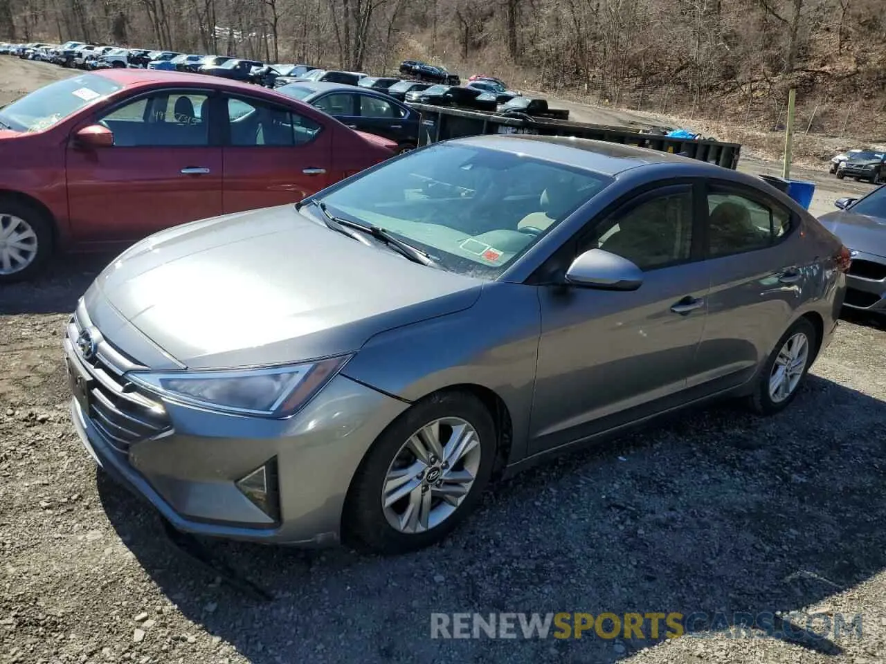 1 Photograph of a damaged car 5NPD84LFXKH414300 HYUNDAI ELANTRA 2019