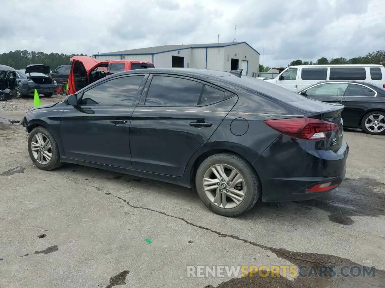 2 Photograph of a damaged car 5NPD84LFXKH421702 HYUNDAI ELANTRA 2019