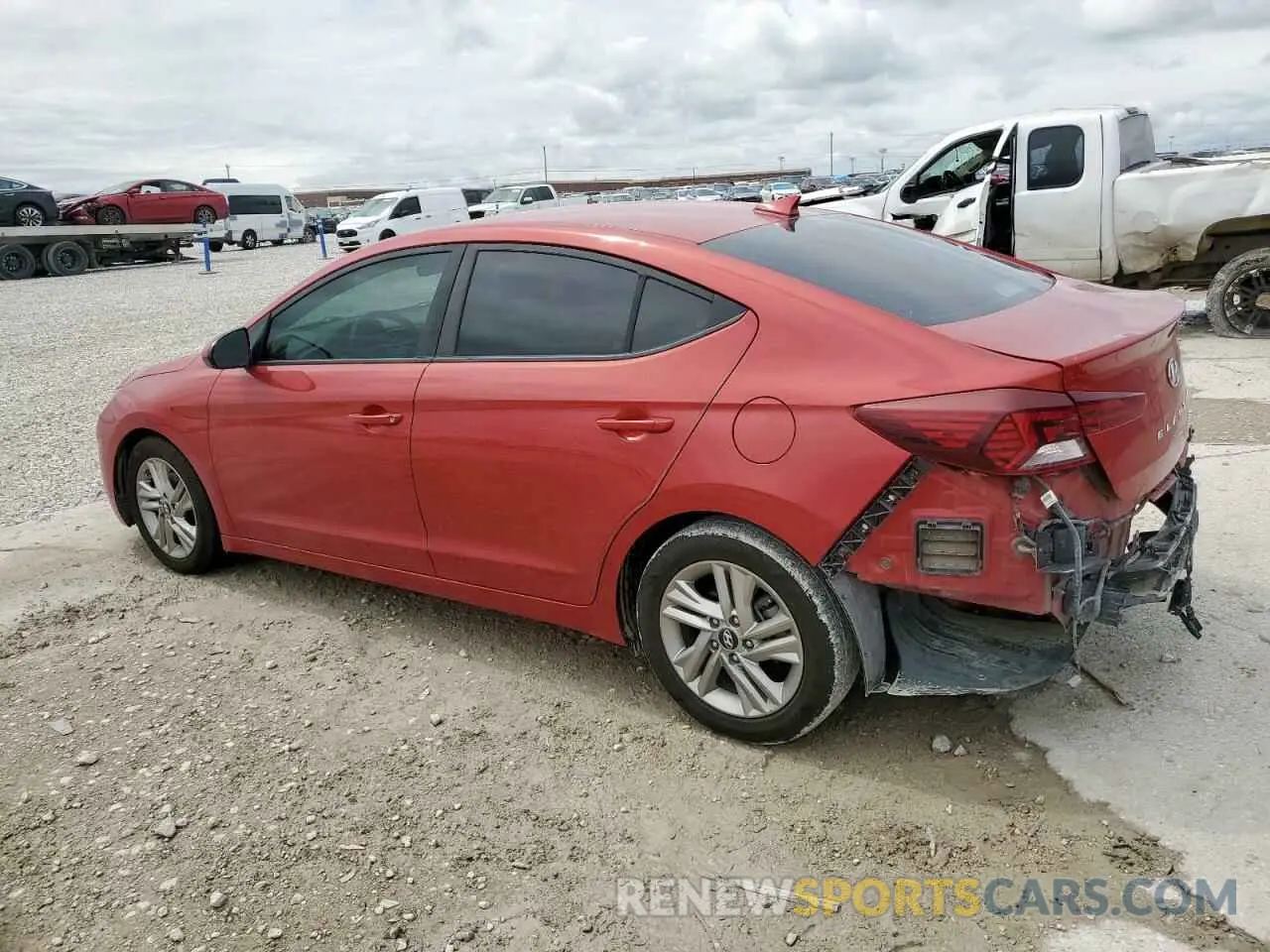 2 Photograph of a damaged car 5NPD84LFXKH423546 HYUNDAI ELANTRA 2019