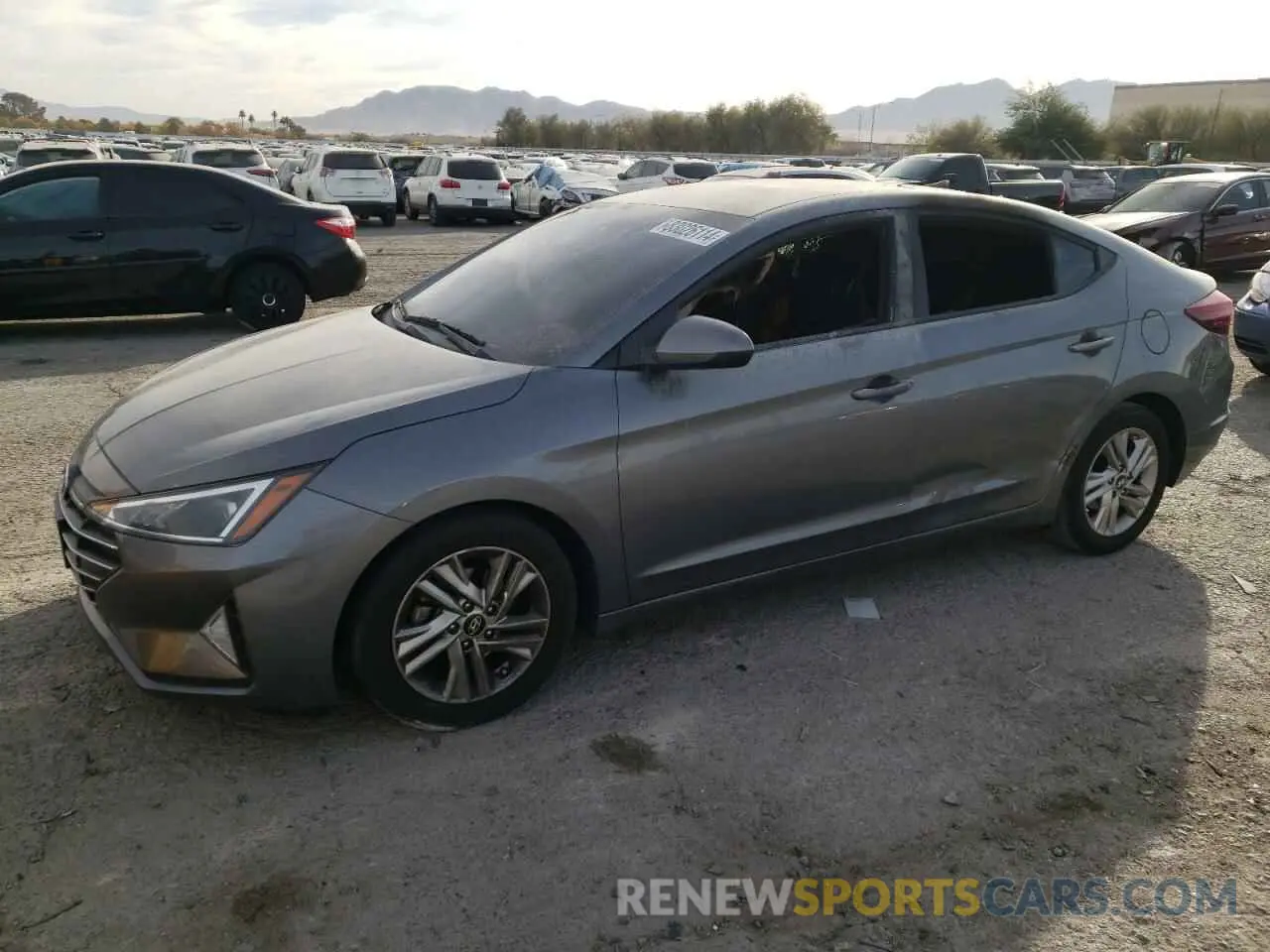 1 Photograph of a damaged car 5NPD84LFXKH424177 HYUNDAI ELANTRA 2019