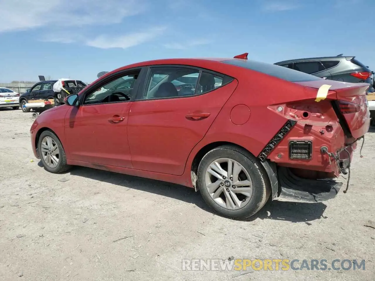 2 Photograph of a damaged car 5NPD84LFXKH427371 HYUNDAI ELANTRA 2019