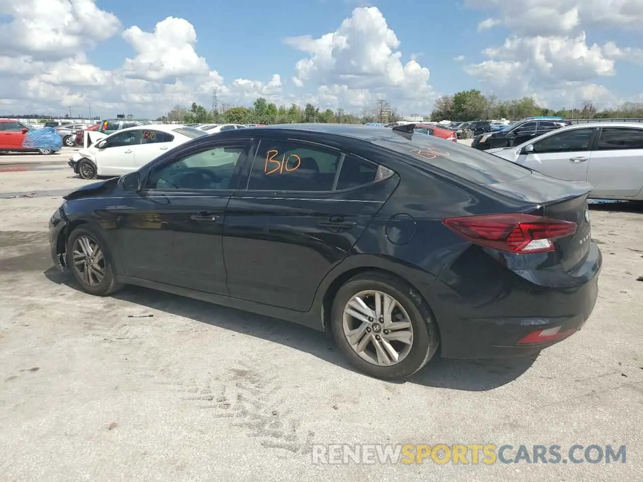 2 Photograph of a damaged car 5NPD84LFXKH428049 HYUNDAI ELANTRA 2019